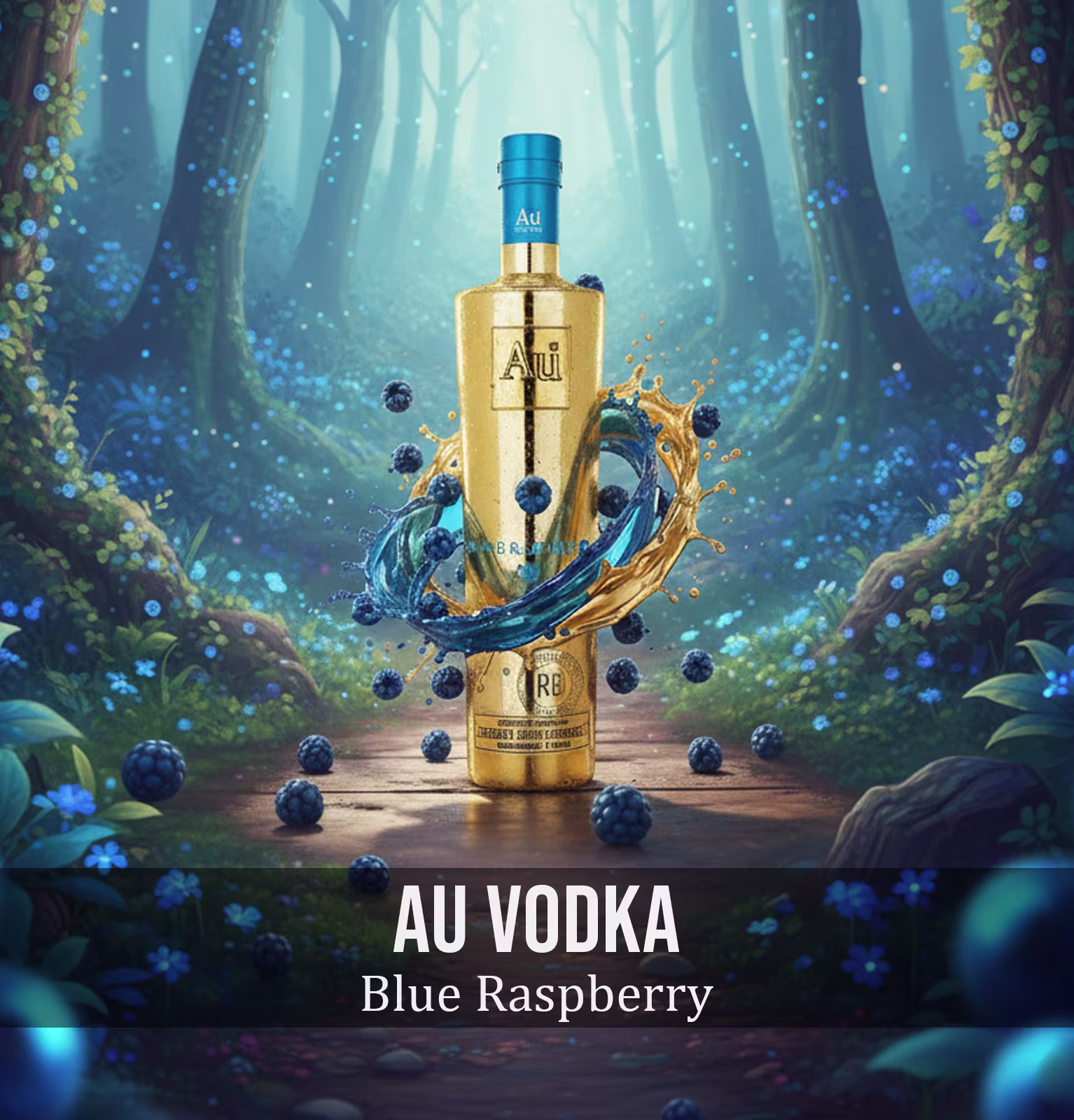 AU Blue Raspberry Vodka