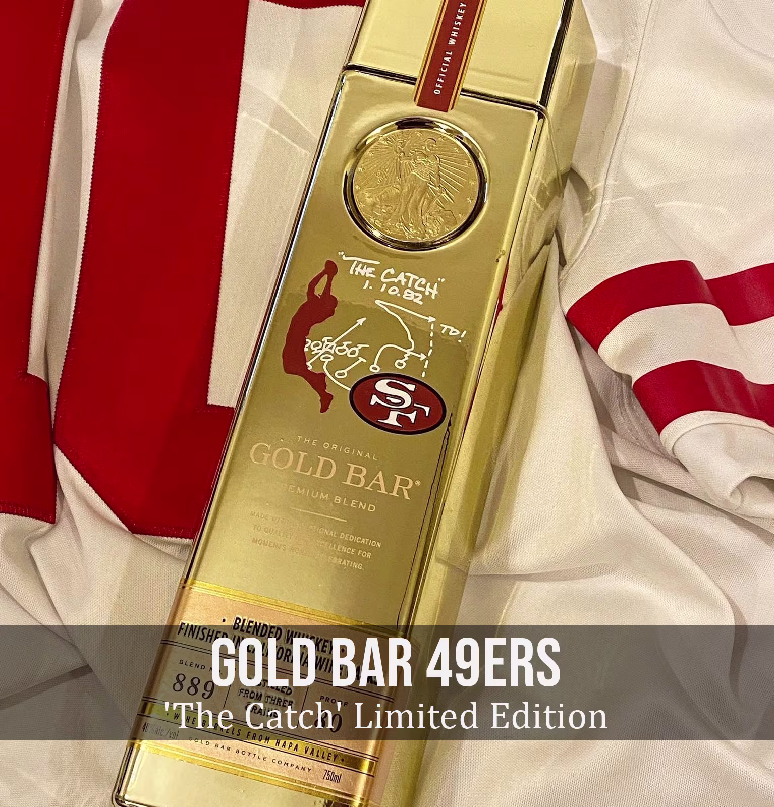 Gold Bar 49ers 'The Catch' Limited Edition Blended American Whiskey