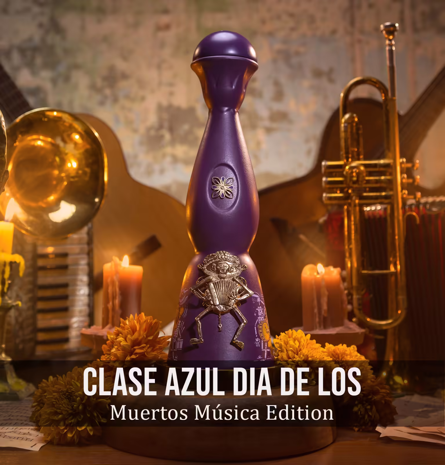 Clase Azul Dia De Los Muertos Música Edition Anejo Tequila 2024