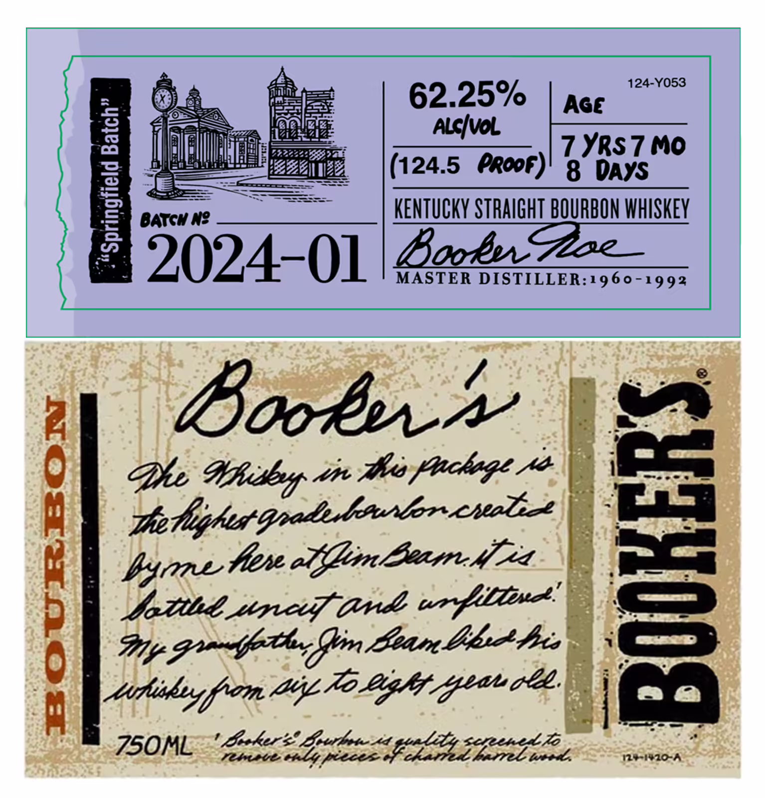 Bookers Springfield Batch 2024-01 Kentucky Straight Bourbon Whiskey