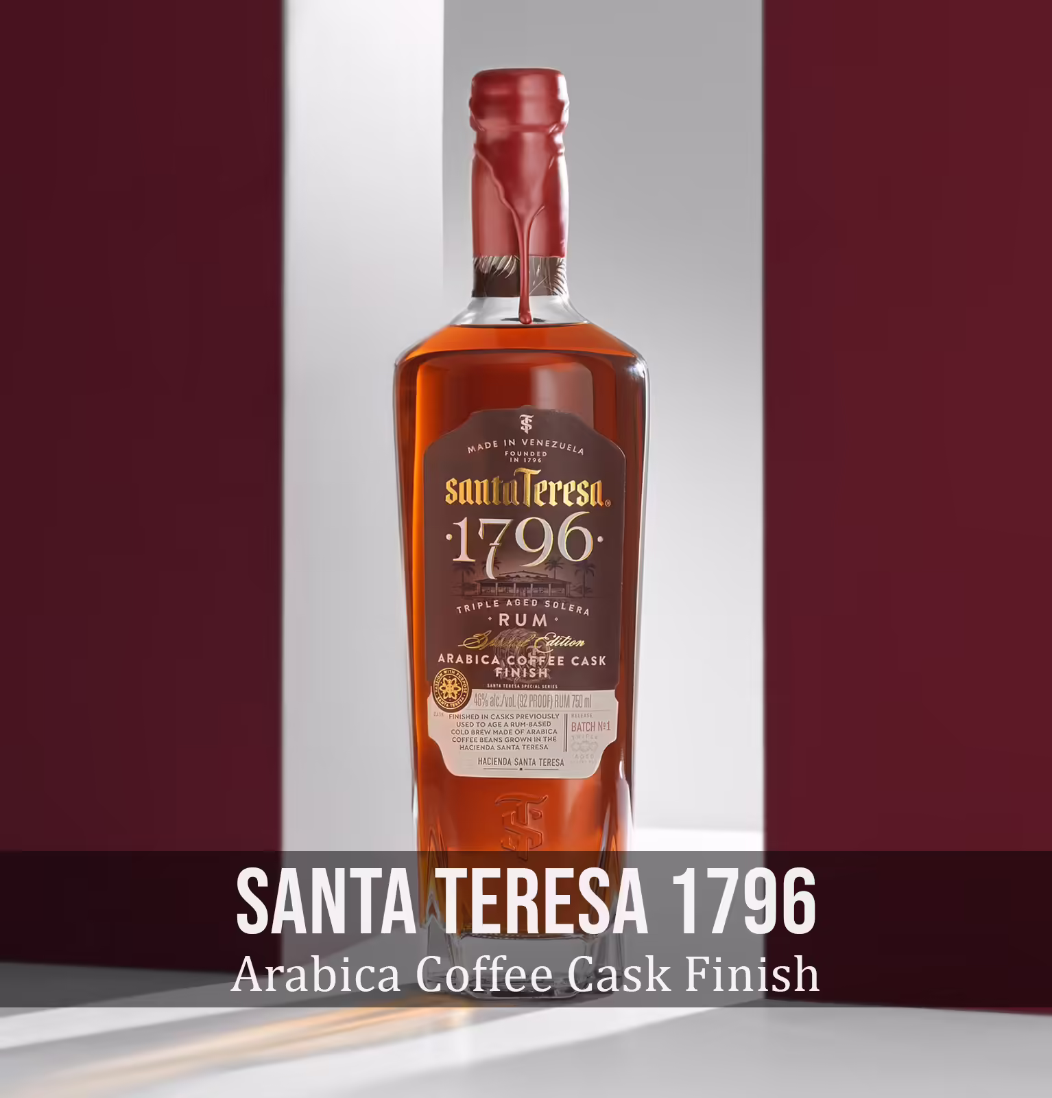 Santa Teresa 1796 Arabica Coffee Cask Finish Triple Aged Solera Rum