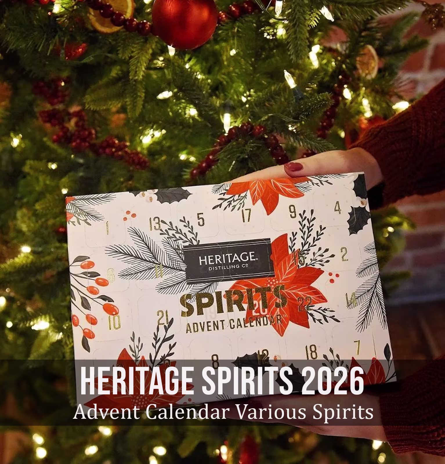 Heritage Spirits 2026 Advent Calendar Various Spirits 24 Pack x 50ml