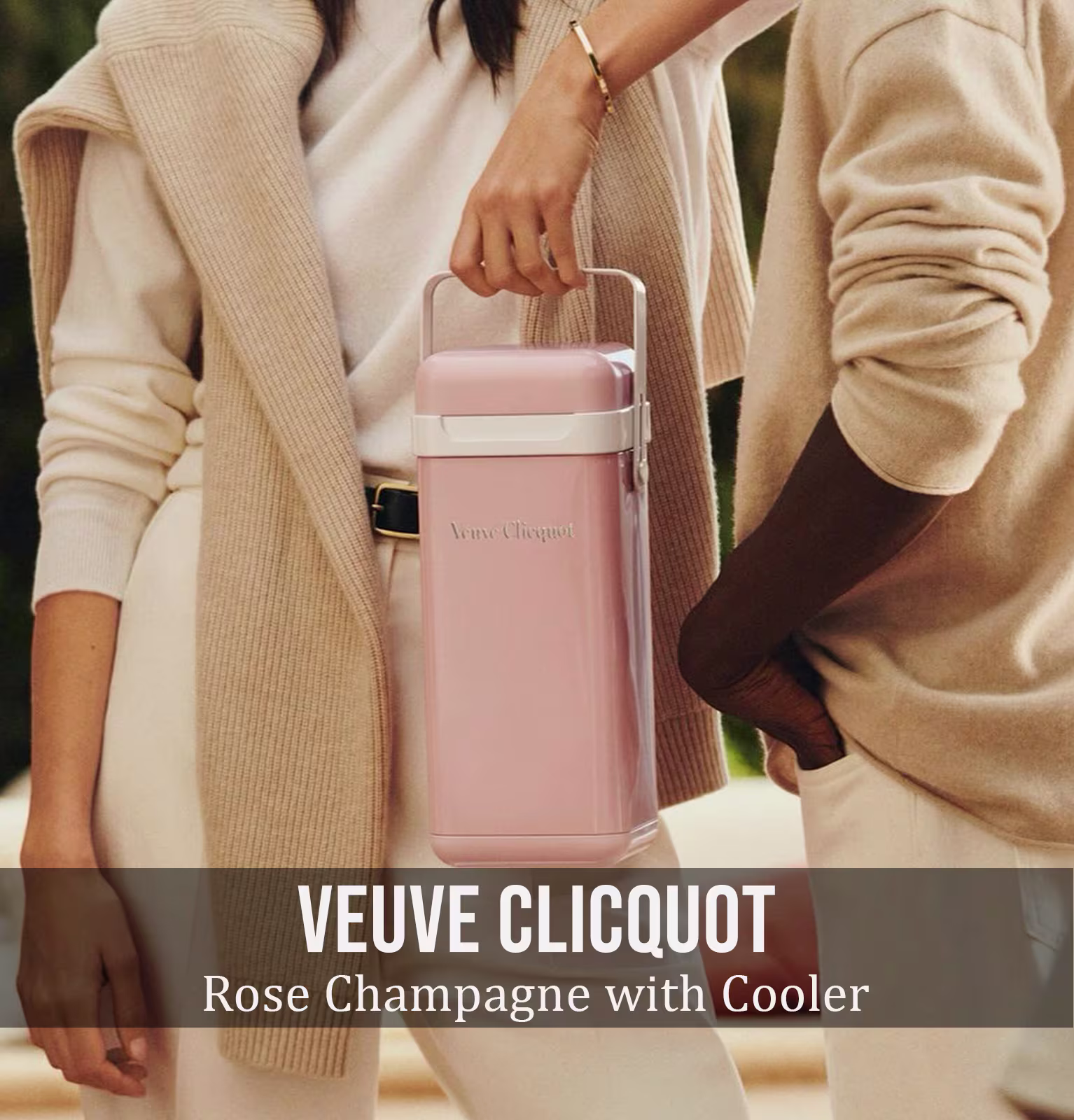 Veuve Clicquot Brut Rose Champagne with Cooler