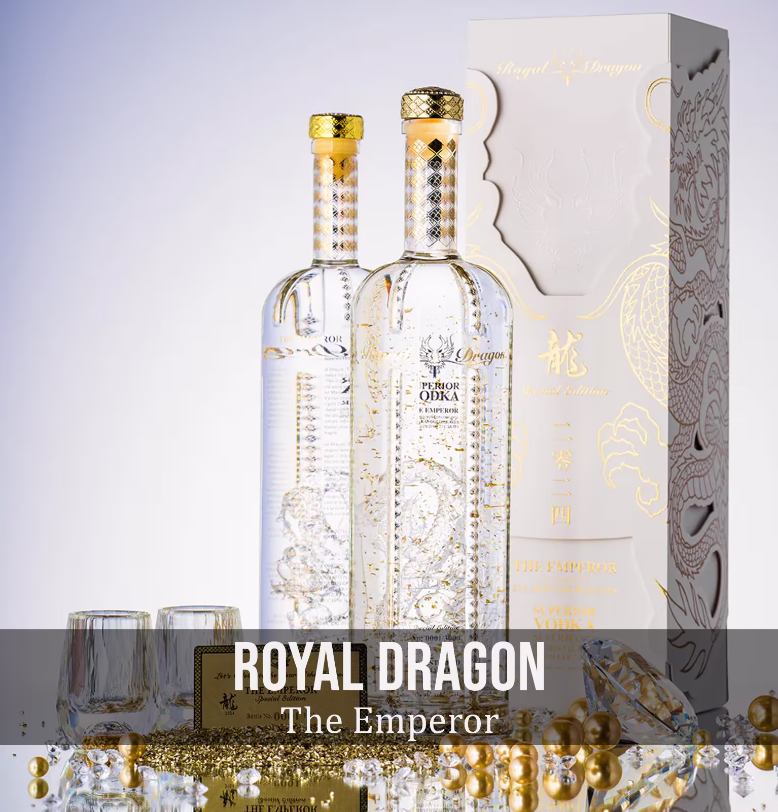 The Emperor Royal Dragon 23 Year Old Superior Vodka 1L