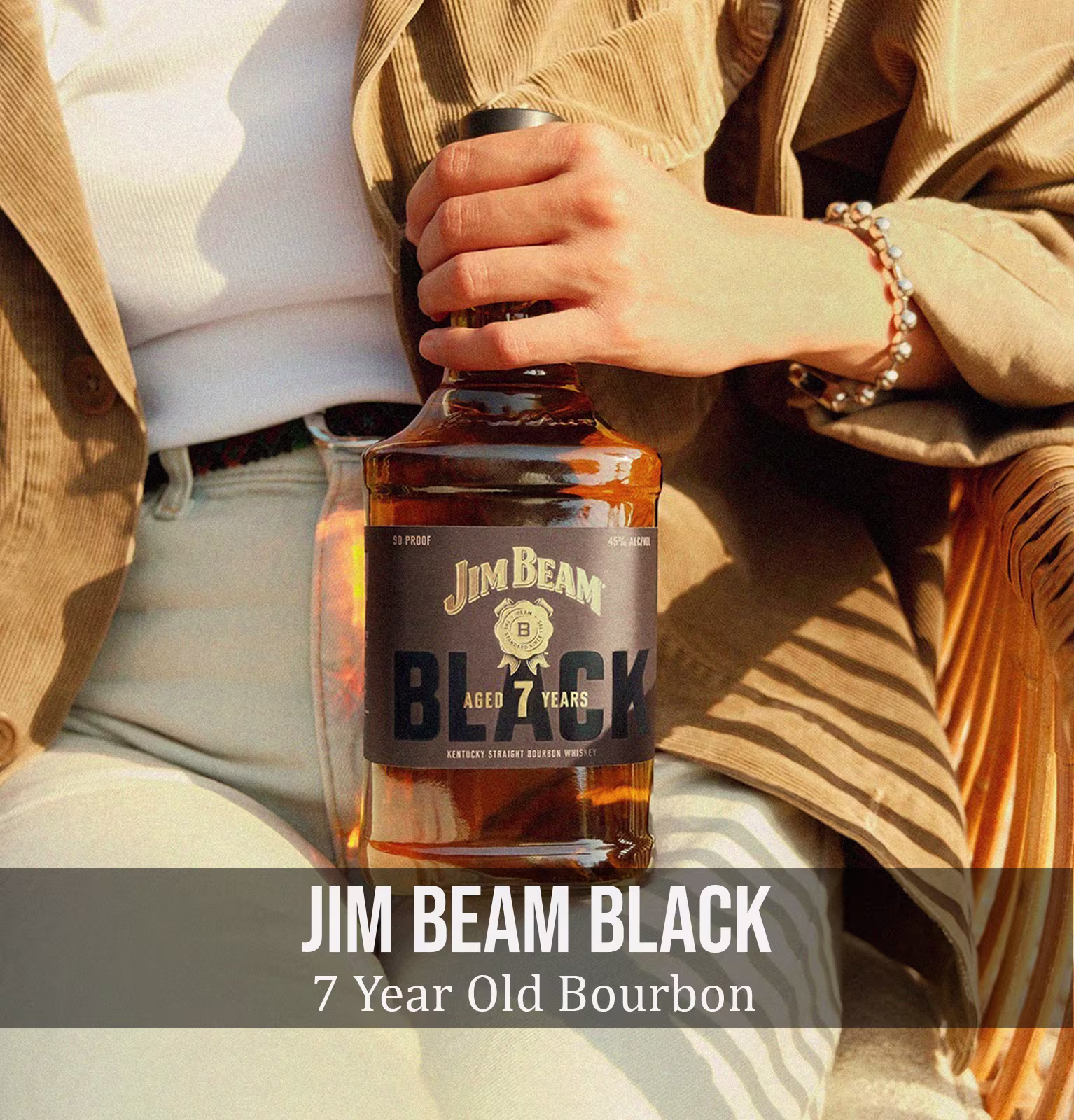 Jim Beam Black 7 Year Old Kentucky Straight Bourbon Whiskey