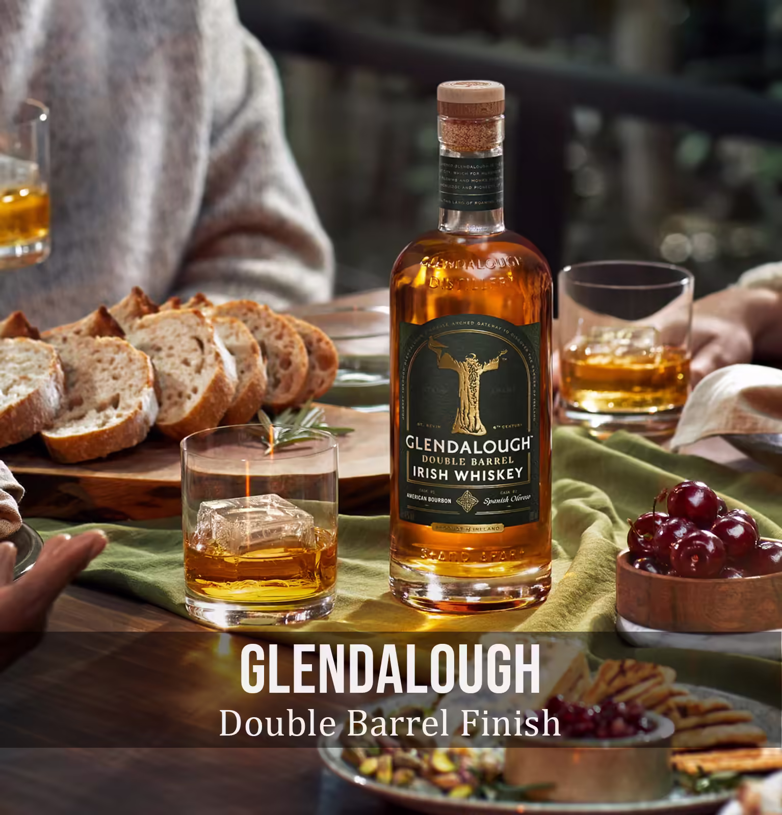 Glendalough Single Grain Double Barrel Finish Irish Whiskey