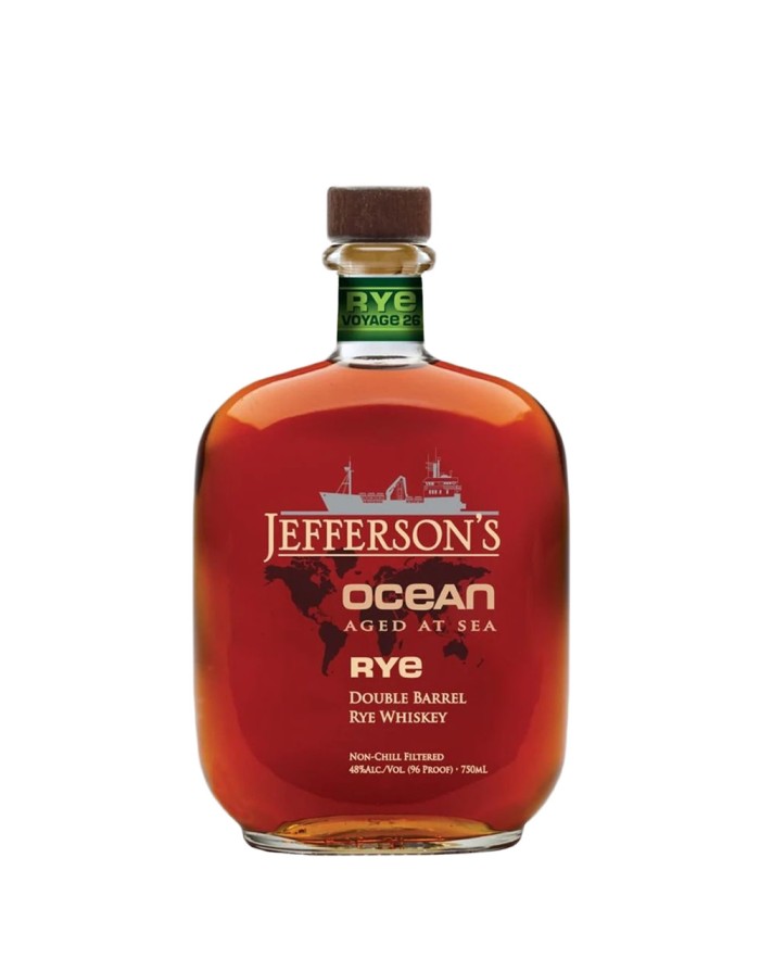 Jefferson’s Ocean Aged at Sea Voyage 26 Double Barrel Rye Whiskey