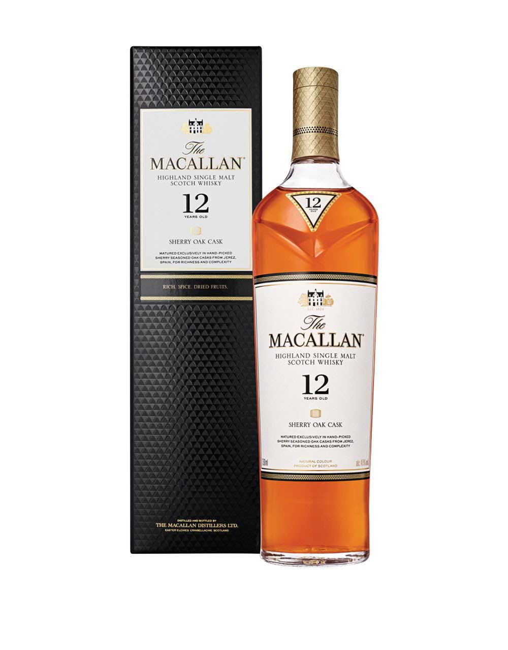The Macallan Sherry Oak 12 Year Old Single Malt Scotch Whisky